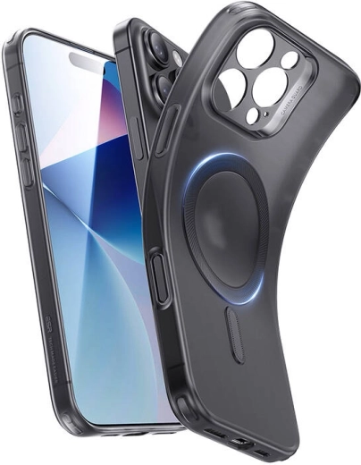 Gennemsigtigt ESR Zero Clear Case HaloLock til iPhone 16 Pro Max – sort