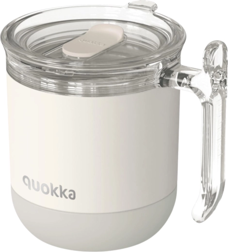 Rustfri termokrus Quokka Wave Ivory grå 260 ml