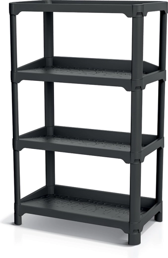 Skoopbevaringsreol Nubby rack, genbrugt sort - 1 stk.