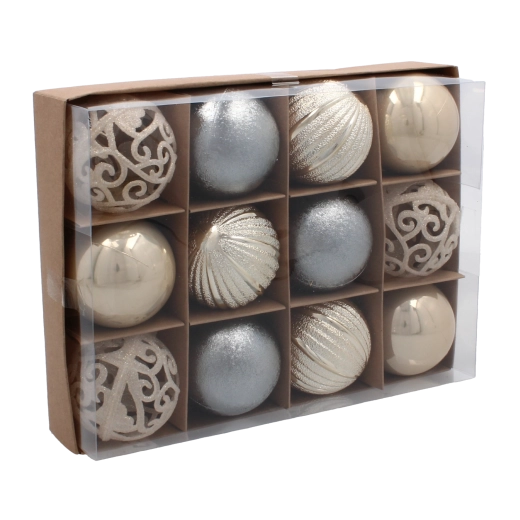 Harmonisk palet champagne–grå–hvid