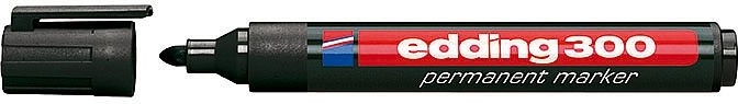 Industriel permanent marker edding 300 sort