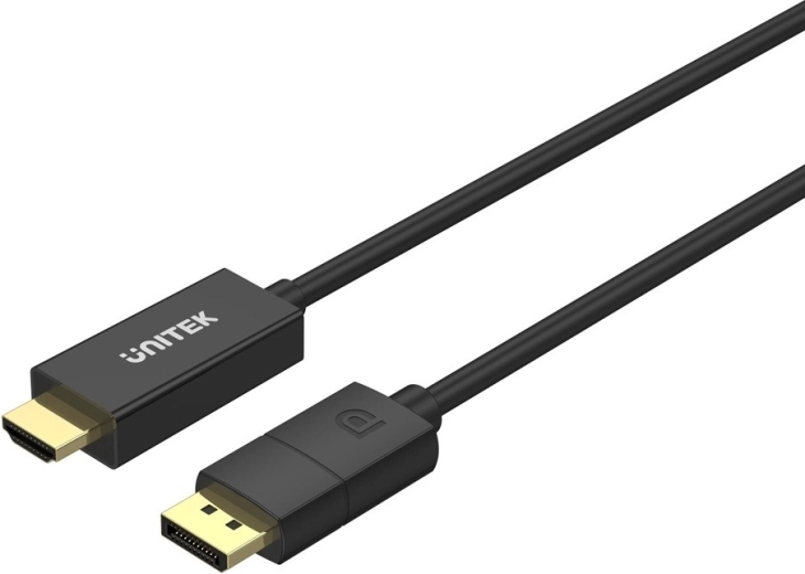 Unitek kabeladapter DisplayPort 1.2 til HDMI 4K 60 Hz 1,8 m - 1 stk