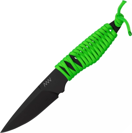 ANV Knives P100 neongrøn halskniv 7,5 cm