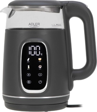 Adler elkedel med temperaturregulering 1,7 l