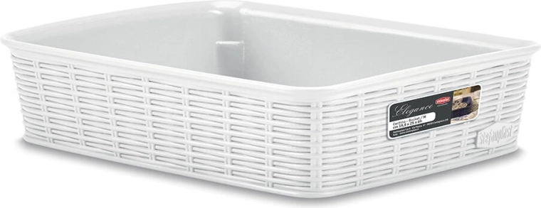 Plastikkurv Elegance – Hvid