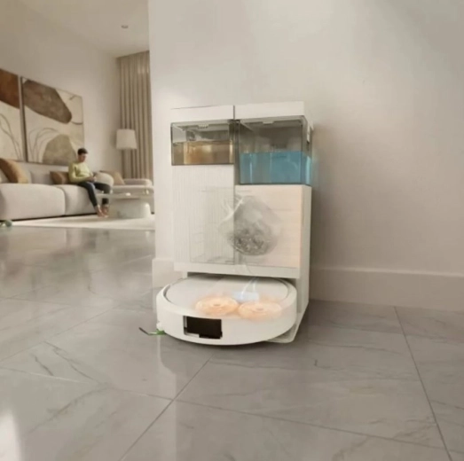 Automatisk vedligeholdelse med AutoWash-stationen