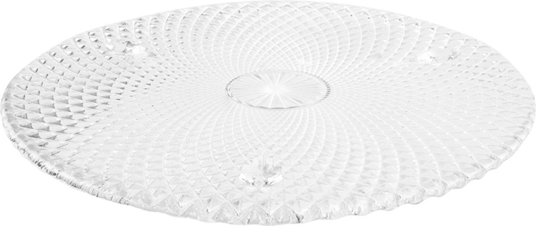 Serveringsfad i glas på ben Karo 28 cm