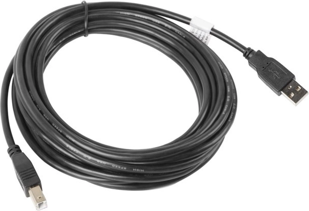 USB 2.0-kabel AM–BM 5 m sort