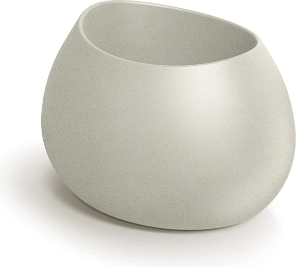 Evolia blomsterkasse 60 cm sandfarvet – moderne plastiktrug til hjem og have