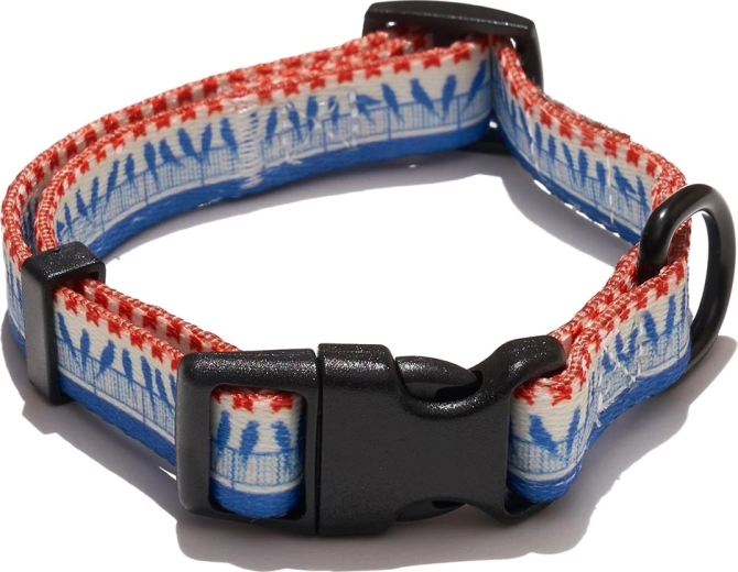 Explorer Dog hundehalsbånd med fuglemotiv størrelse S (24–36 cm, bredde 1,5 cm)