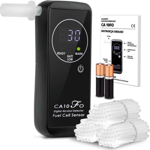 Alcoscent CA-10FO elektrokemisk alkoholtester med mundstykker