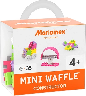 Mini Waffle konstruktionsklodser til piger, 35 dele