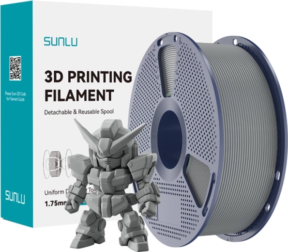 Sunlu PLA+ 2.0 filament grå 1,75 mm