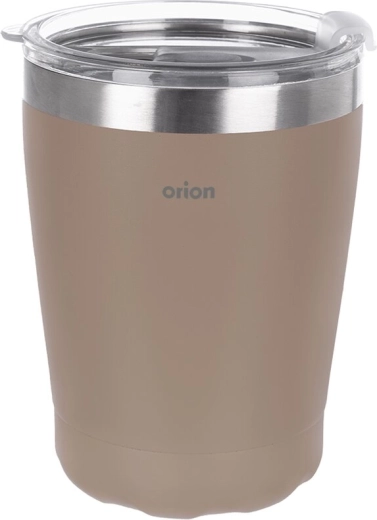 Orion termokrus i rustfrit stål med låg 0,41 l brun