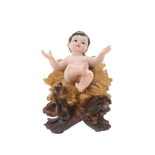 Imponerende krybbescene med figurer op til 46 cm