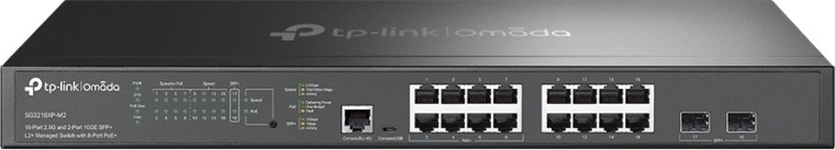 Switch 16× 2,5G PoE+ med 2× SFP+ 10G