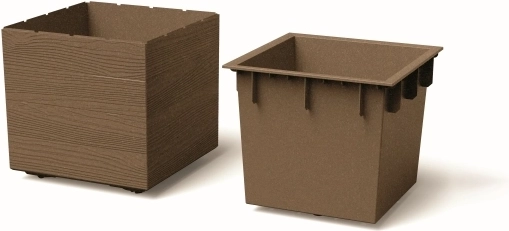 Modulær konstruktion med stabling og indsats