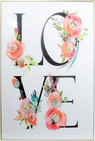Billede LOVE 40 × 60 cm i ramme