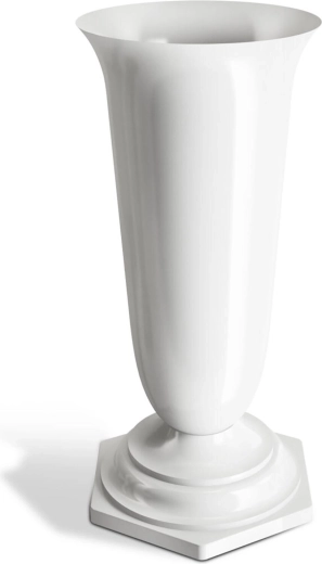 Gravervase NATY med tung bund 23 cm, hvid