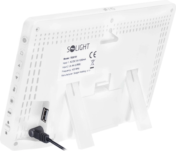 Strøm via adapter og USB-opladning