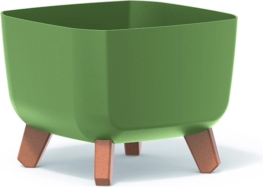 Gracia Square plantekrukke 24 × 24 cm jordgrøn på ben