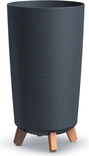 Plantekumme på ben Gracia Tubus Slim Eco Wood 24 cm – antracit