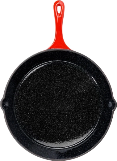 Kraftigt støbejern og emalje for jævn varme