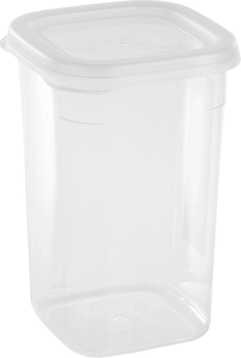 LISSA firkantet beholder med låg 1,2 l