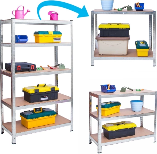 Fleksibel indretning og opdeling i to reoler