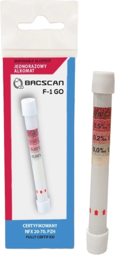 Engangs kemisk alkometer BACscan F-1 GO