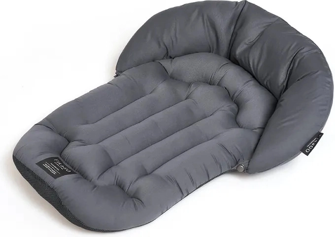 FikaGO blød madras med pude mushroom grey størrelse L