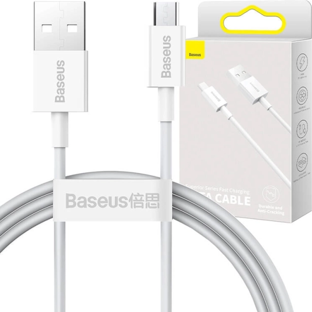 Opladningsdatakabel Baseus Superior Series USB til micro USB, 2A, 1m