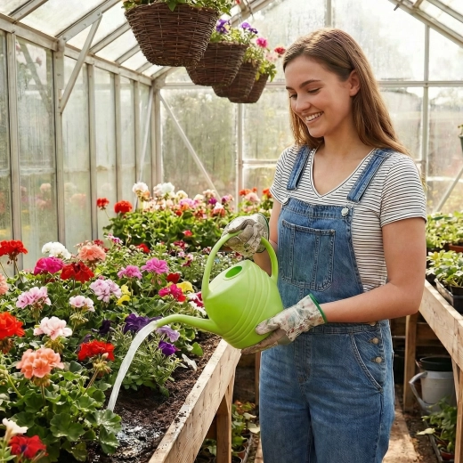 Grøn plastvandkande 1,45 l