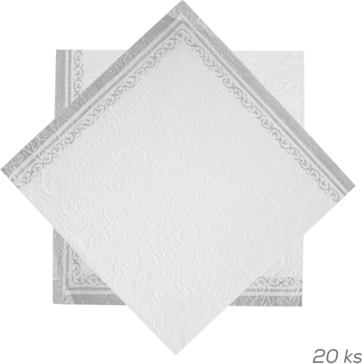 Prægede papirservietter 33 × 33 cm 20 stk.