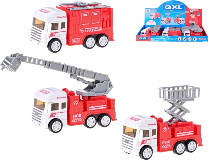 Brandbil med friktionsmotor 12–13 cm, 3 varianter