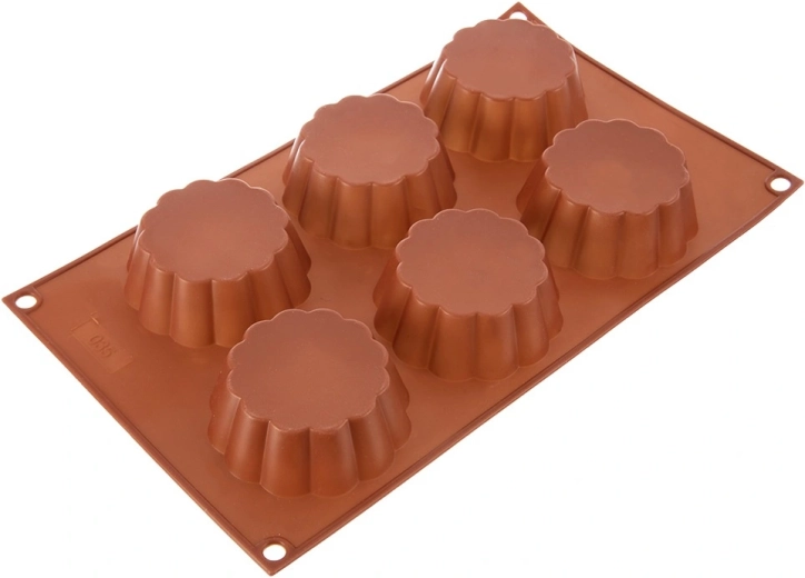 6 blomsterformer for ensartede portioner