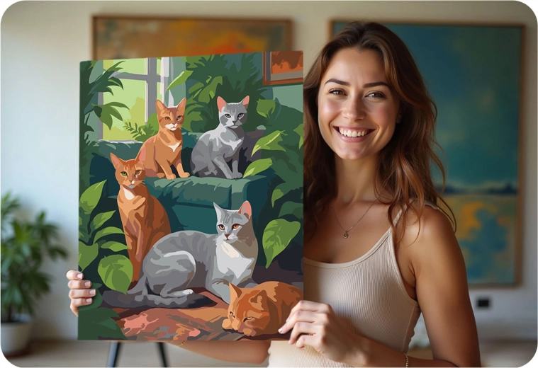 Afslapning, sjov og smuk dekoration