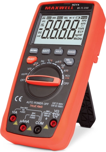 Digitalt multimeter Maxwell 5 i 1 med USB-forbindelse til pc