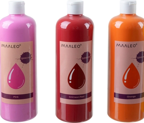 18 mættede farver i 500 ml