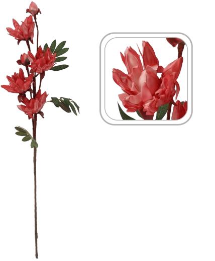 Dekorativ kunstig blomst 93 cm rosa