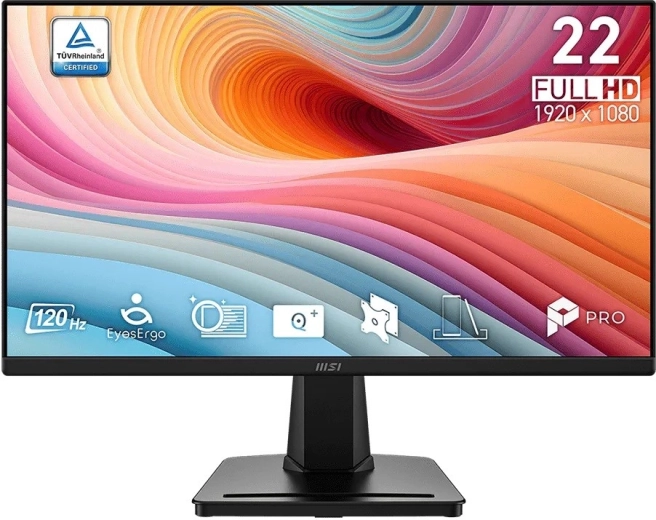 MSI PRO MP225 E12VL 21,45" FHD-skærm 120 Hz sort