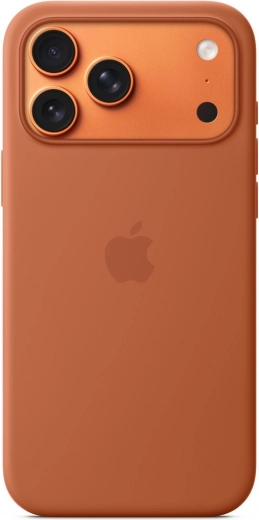 Silikoneetui med MagSafe til iPhone 17 Pro Max – terrakotta
