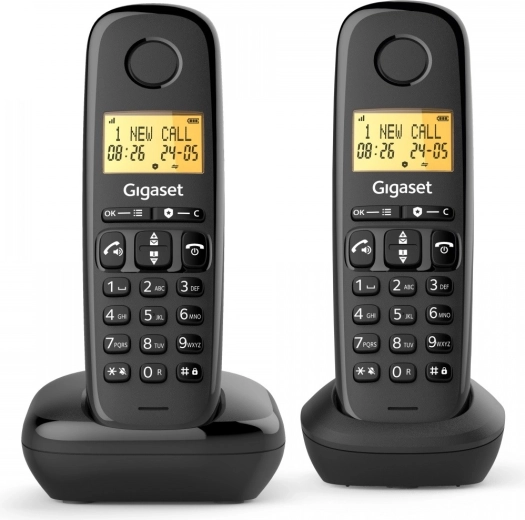 Gigaset Basic 100 Duo – trådløs telefon med to håndsæt