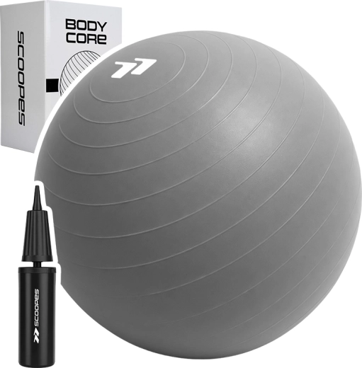 Gymnastikbold BodyCore 75 cm grå
