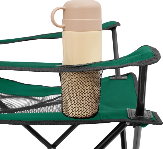 Integreret kopholder i armlænet