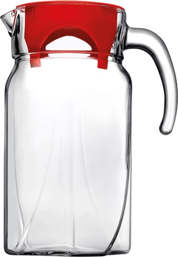 Glaskande med plastlåg 1,75 l