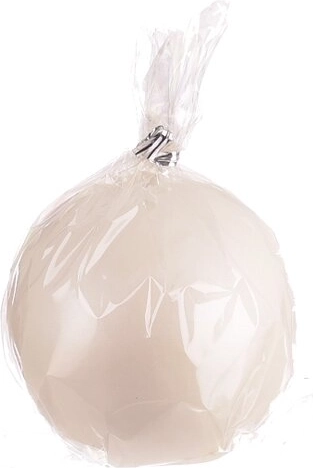 Kuglelys blank rosaguld 8 cm