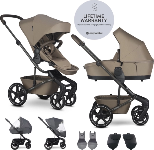 Easywalker kombivogn Harvey NXT XL sæt mocha brown