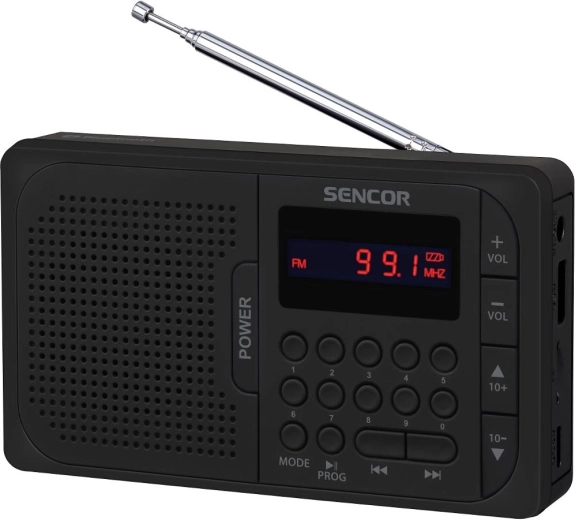 Sencor bærbar radio med Bluetooth, USB og microSD