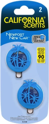 California Scents mini-diffuser til ventilation Newport New Car
